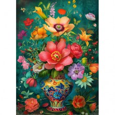 DUTCH LADY DESIGNS GREETING CARD Floral Vase 8